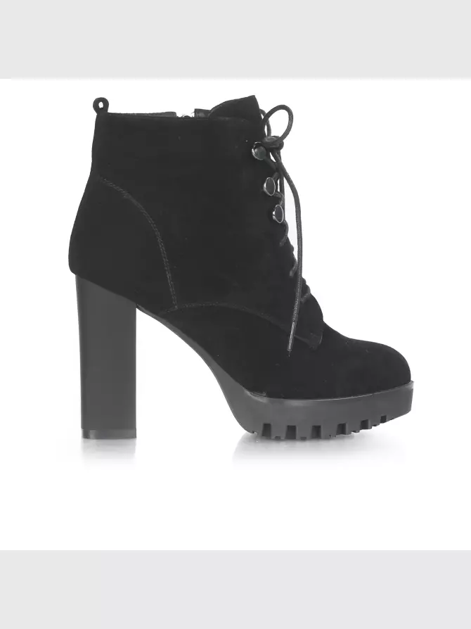 Female boots Respect: black, Winter - 00
