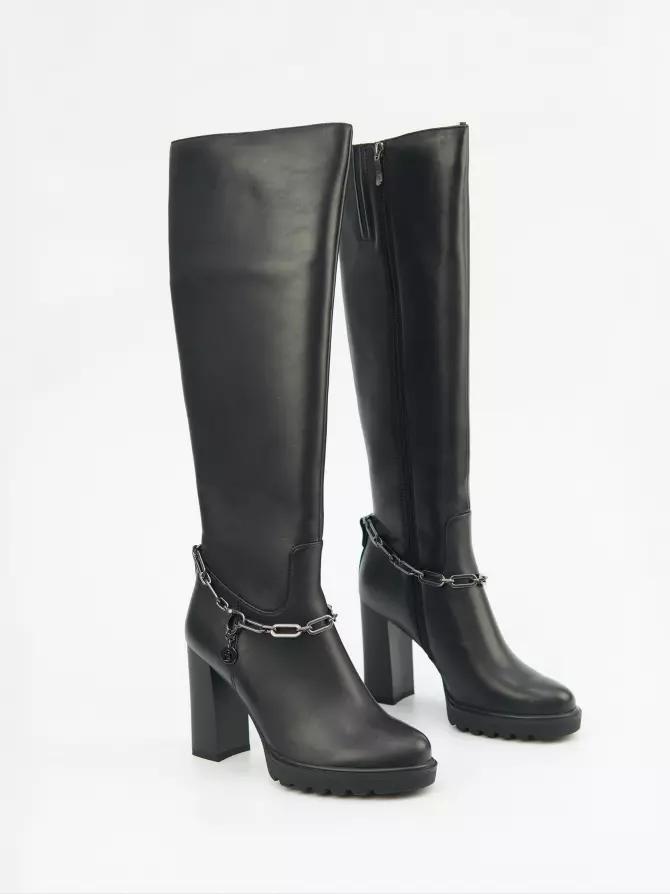 Female high boots Respect: black, Demі - 01