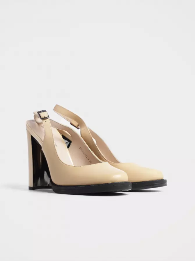Female sandals Respect: beige, Summer - 01
