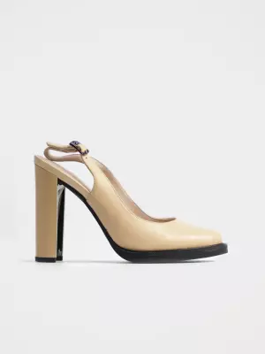 Female sandals Respect:  beige, Summer - 01