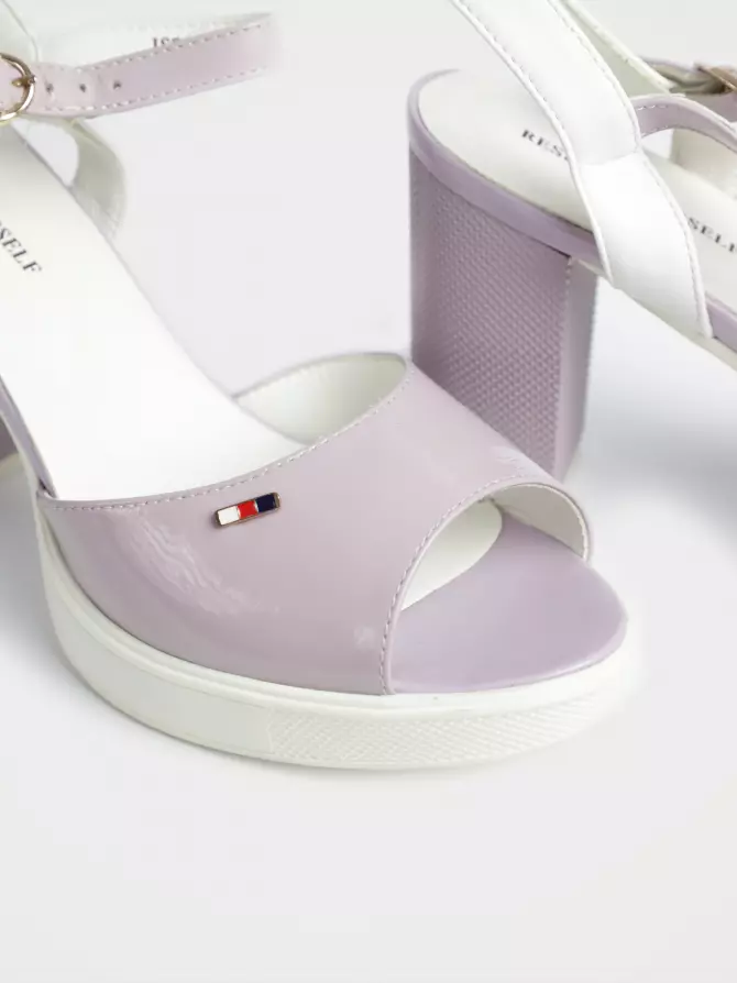 Female sandals Respect: purple, Summer - 02