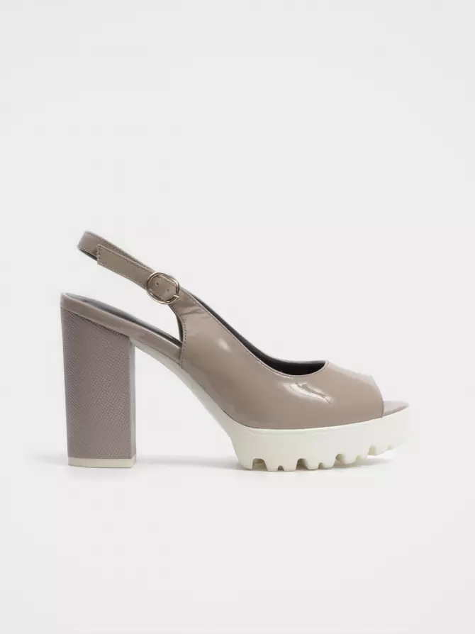 Female sandals Respect: grey, Summer - 00