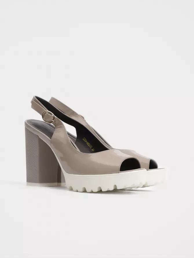 Female sandals Respect: grey, Summer - 01