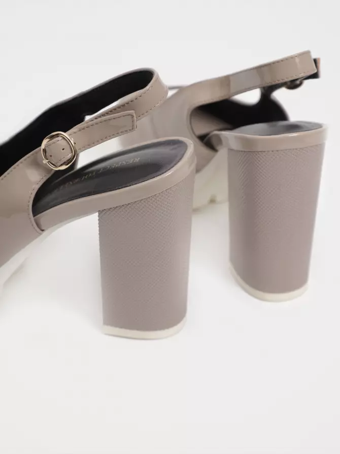 Female sandals Respect: grey, Summer - 04