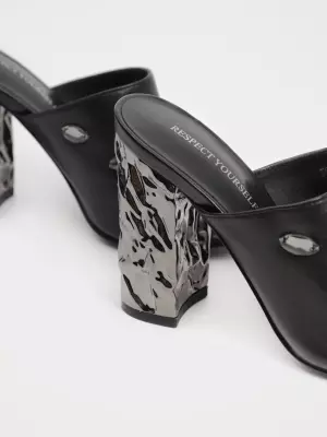 Female shoes Respect:  black, Summer - 02