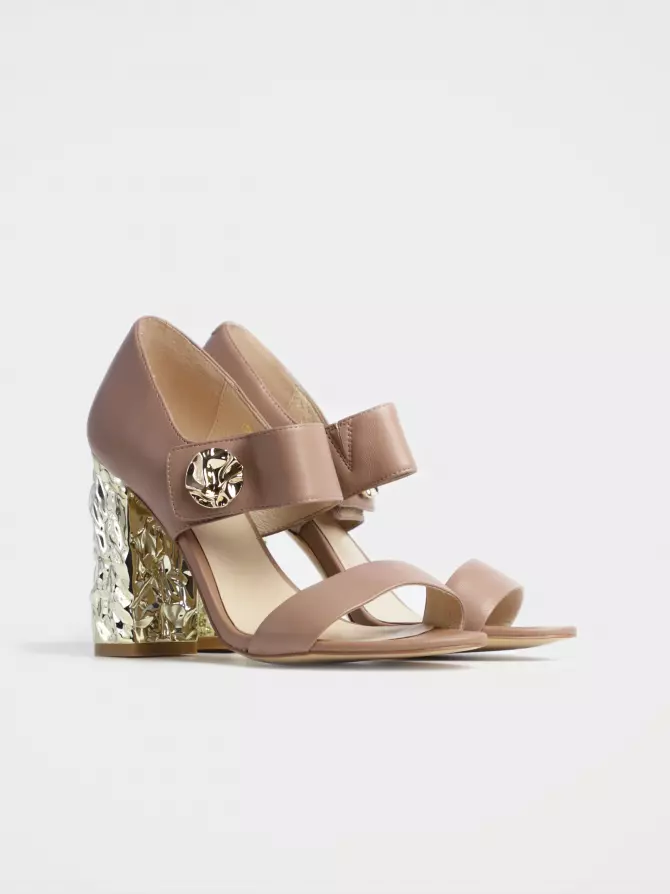 Women's sandals Respect: beige, Summer - 01
