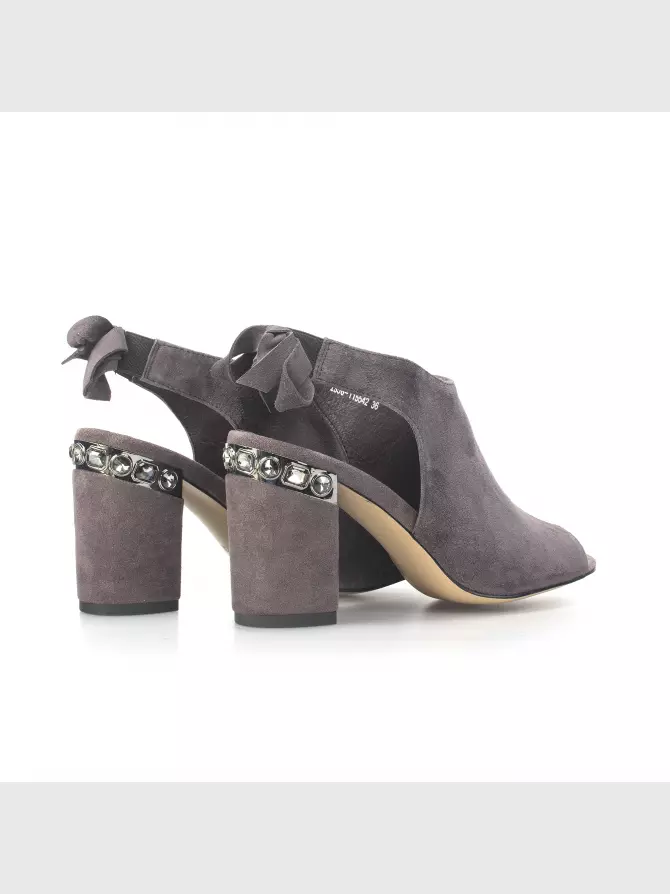Female heeled sandals Respect: purple, Summer - 02