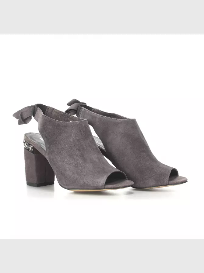 Female heeled sandals Respect: purple, Summer - 00