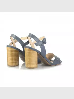 Female shoes Respect:  blue, Summer - 02