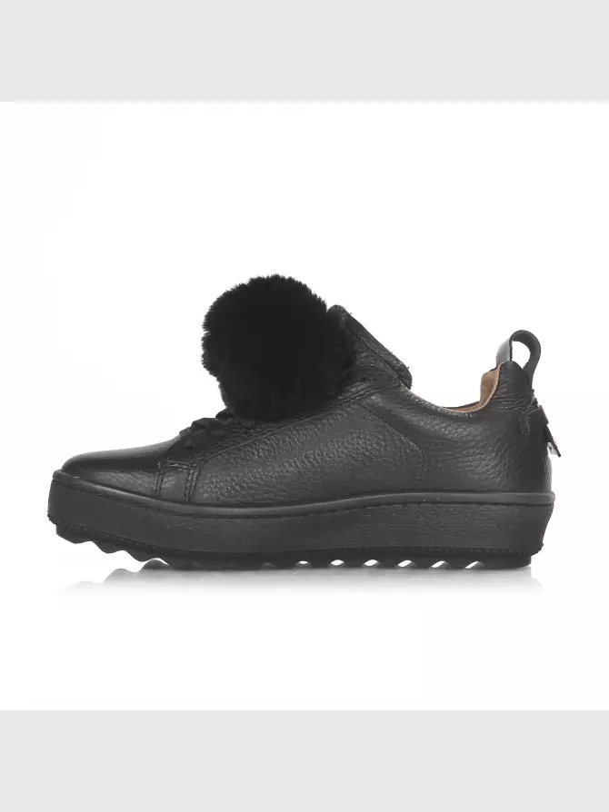 Female sneakers Respect: black, Demі - 01