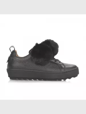 Female sneakers Respect:  black, Demі - 01