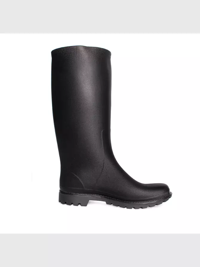 Женская резиновая обувь : чёрные, Деми - 01