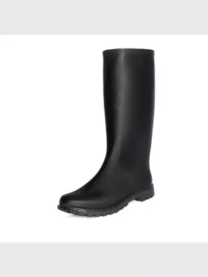 Жіноче гумове взуття :  чорні, Демі - 02