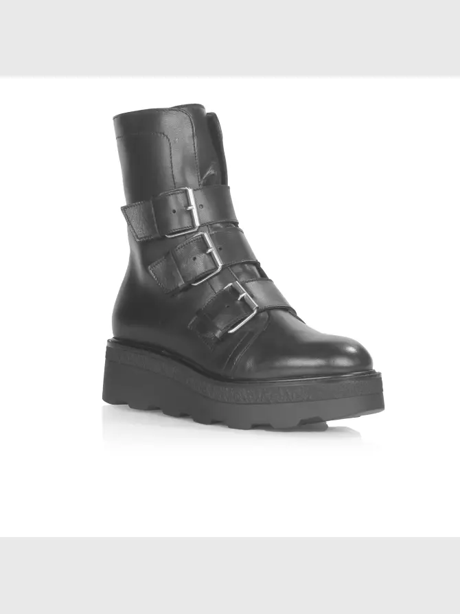 Женские ботинки : чёрный, Деми - 02