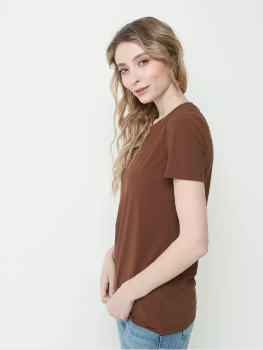 Женская футболка URBAN TRACE: коричневый, Всесезон - 01