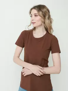Женская футболка URBAN TRACE:  коричневый, Всесезон - 02