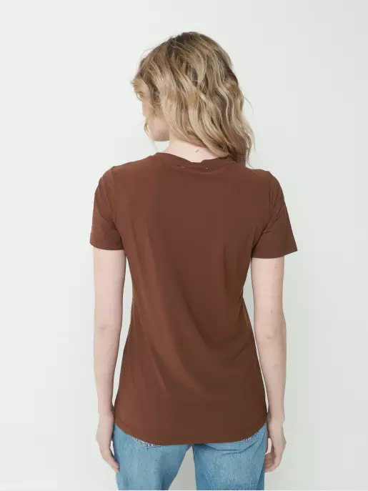 Женская футболка URBAN TRACE: коричневый, Всесезон - 03