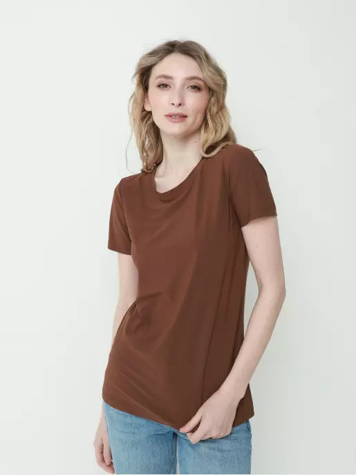 Жіноча футболка URBAN TRACE: коричневий, Всесезон - 04