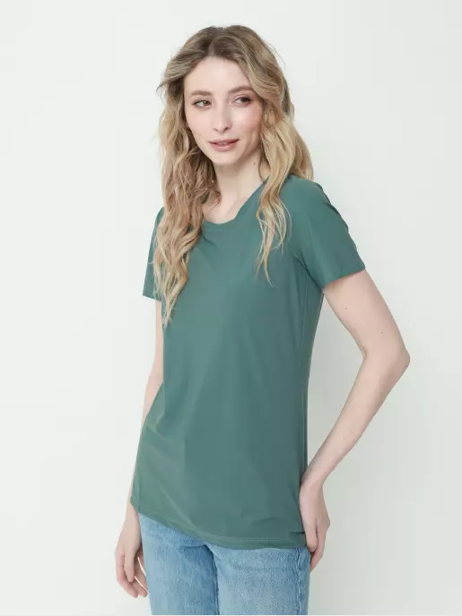 Женская футболка URBAN TRACE: зеленый, Всесезон - 04