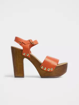 Female sandals :  yellow, Summer - 01