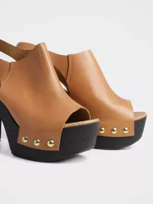 Female sandals :  brown, Summer - 02