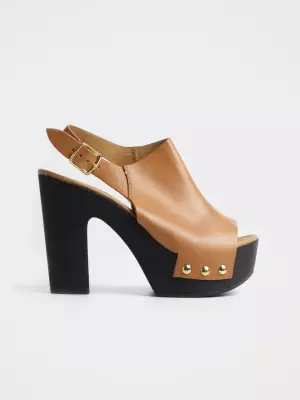 Female sandals :  brown, Summer - 01
