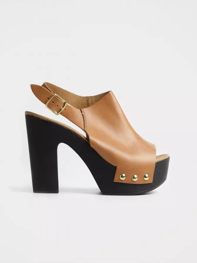Female sandals : brown, Summer - 00