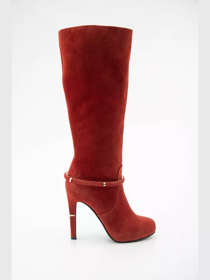 Женские сапоги Respect: красный, Деми - 00