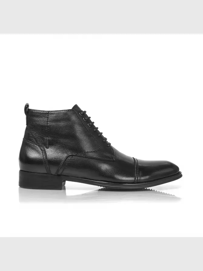 Male boots Respect: black, Winter - 00