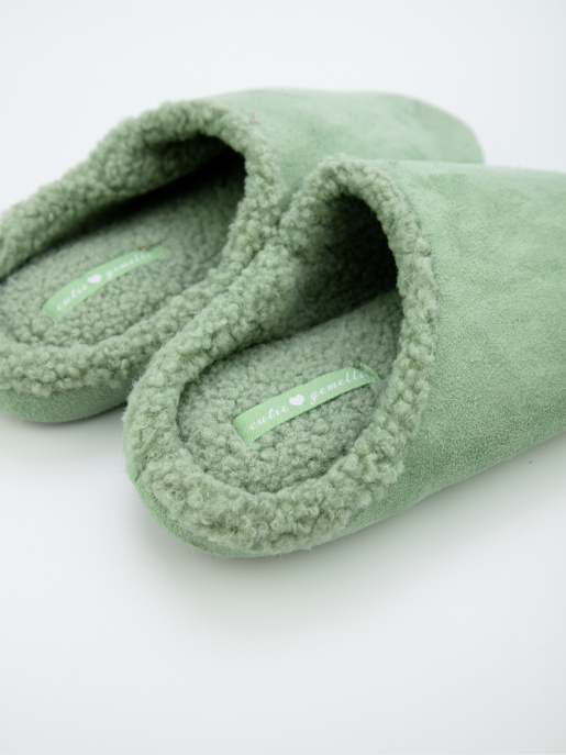 Чоловіче та жіноче домашнє взуття GEMELLI: зелений, Зима - 07