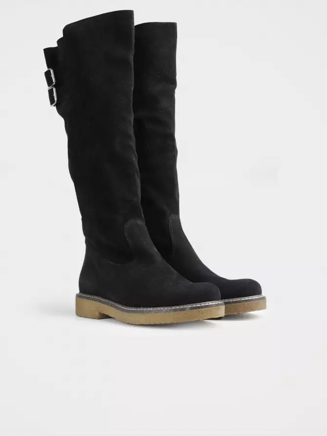 Female high boots : black, Demі - 01