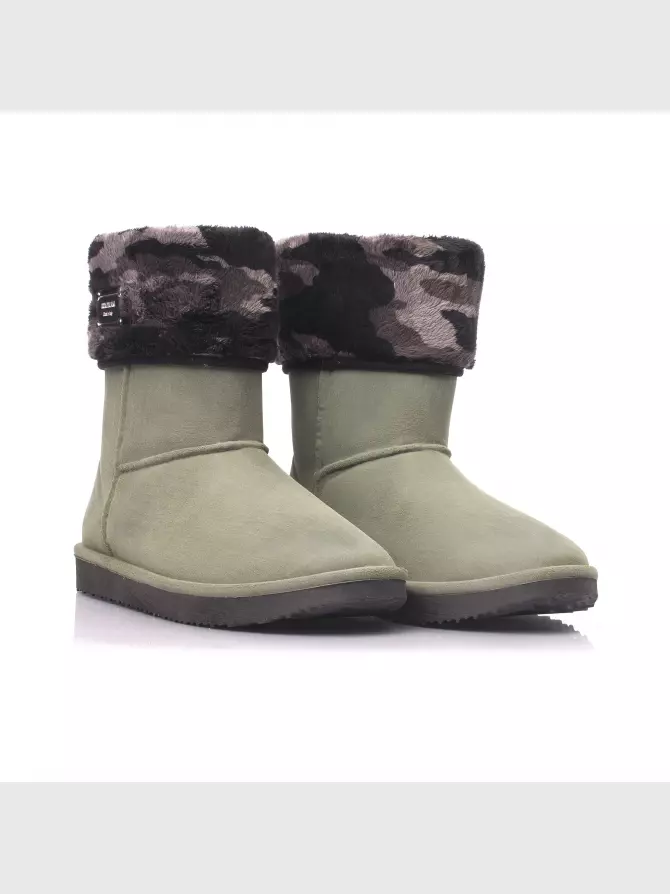 Жіночі черевики : зелений, Зима - 02