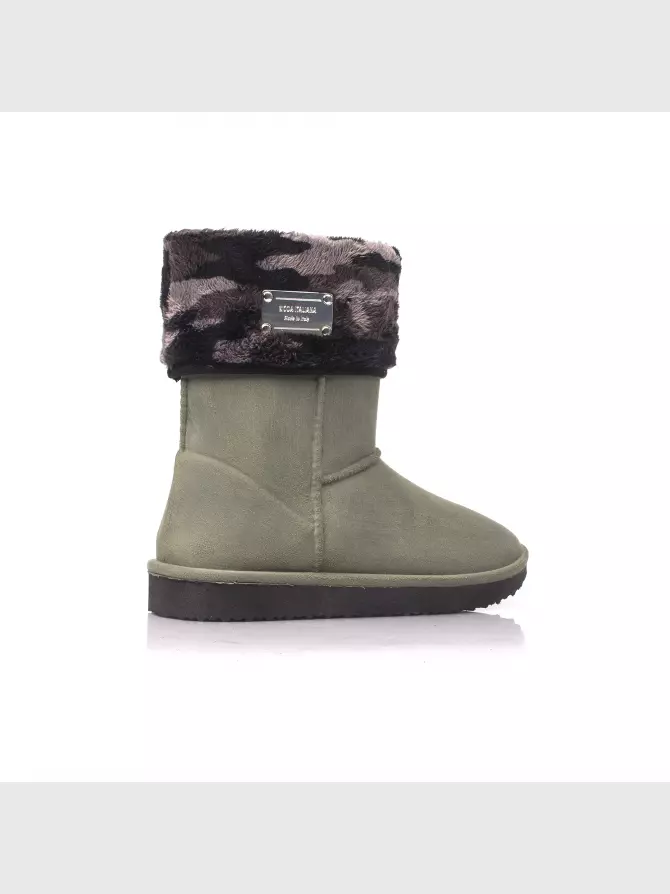 Жіночі черевики : зелений, Зима - 03