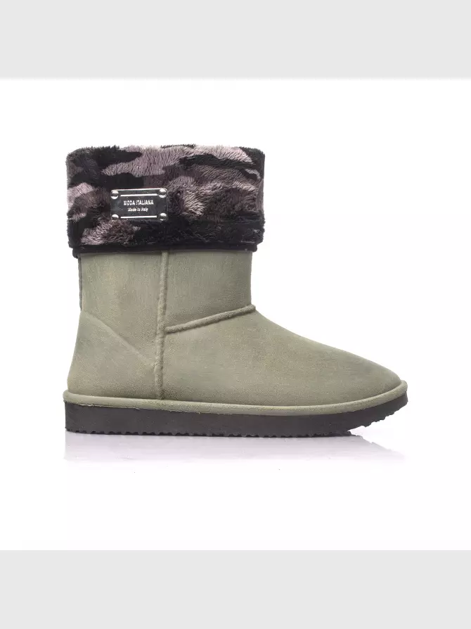 Жіночі черевики : зелений, Зима - 00