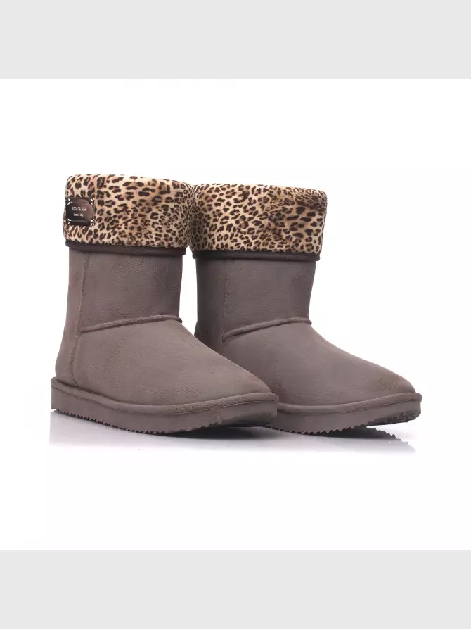 Жіночі черевики : коричневий, Зима - 02