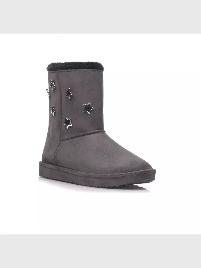 Женские ботинки : чёрный, Зима - 01