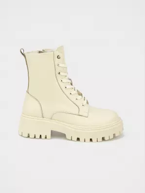 Female boots URBAN TRACE:  beige, Winter - 01