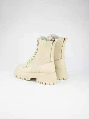Female boots URBAN TRACE:  beige, Winter - 02