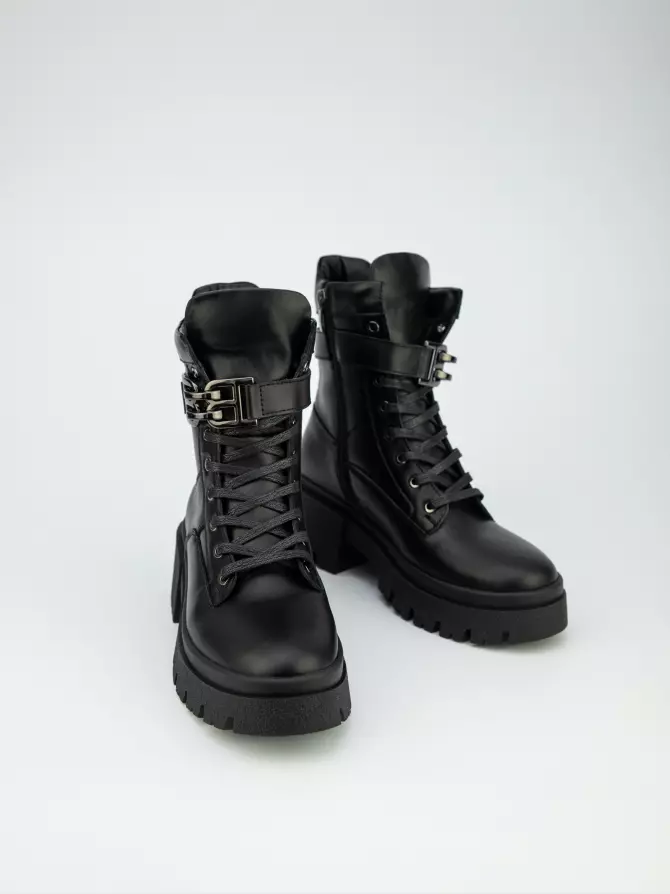 Female boots URBAN TRACE: black, Winter - 04