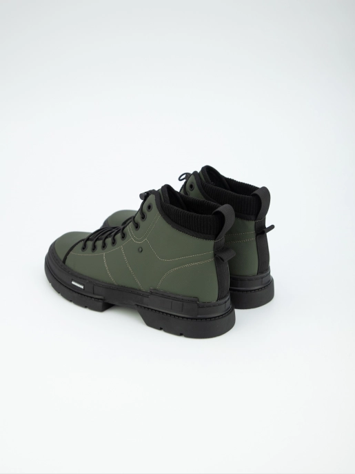 Male boots URBAN TRACE: green, Winter - 02