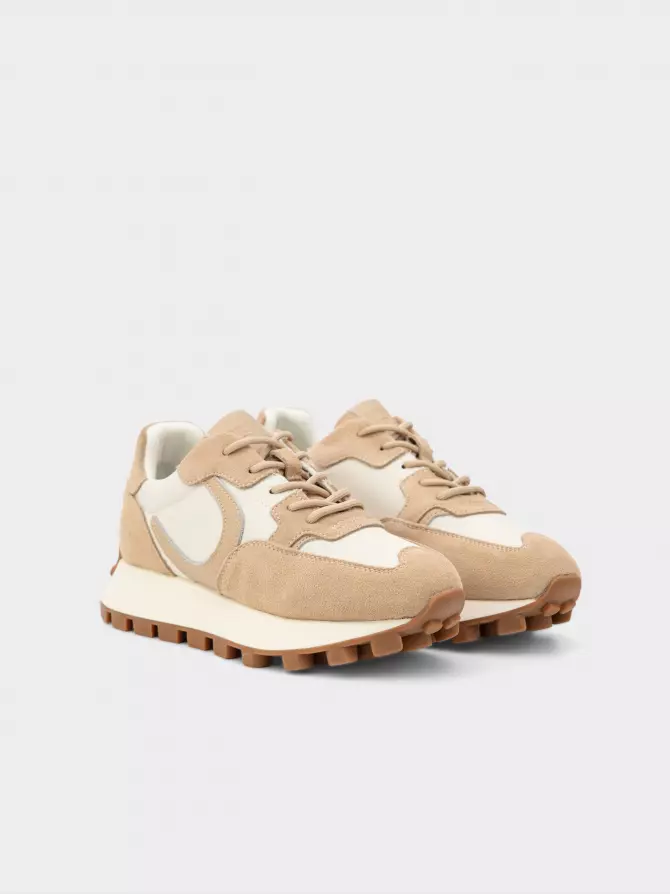 Female sneakers URBAN TRACE: beige, Year - 01