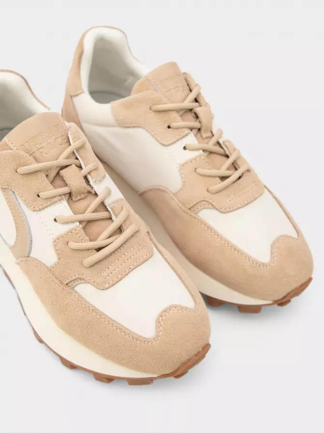 Female sneakers URBAN TRACE: beige, Year - 02