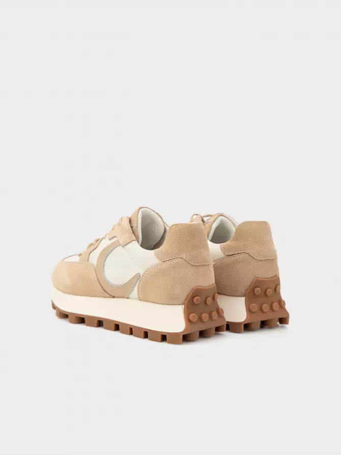 Female sneakers URBAN TRACE: beige, Year - 03