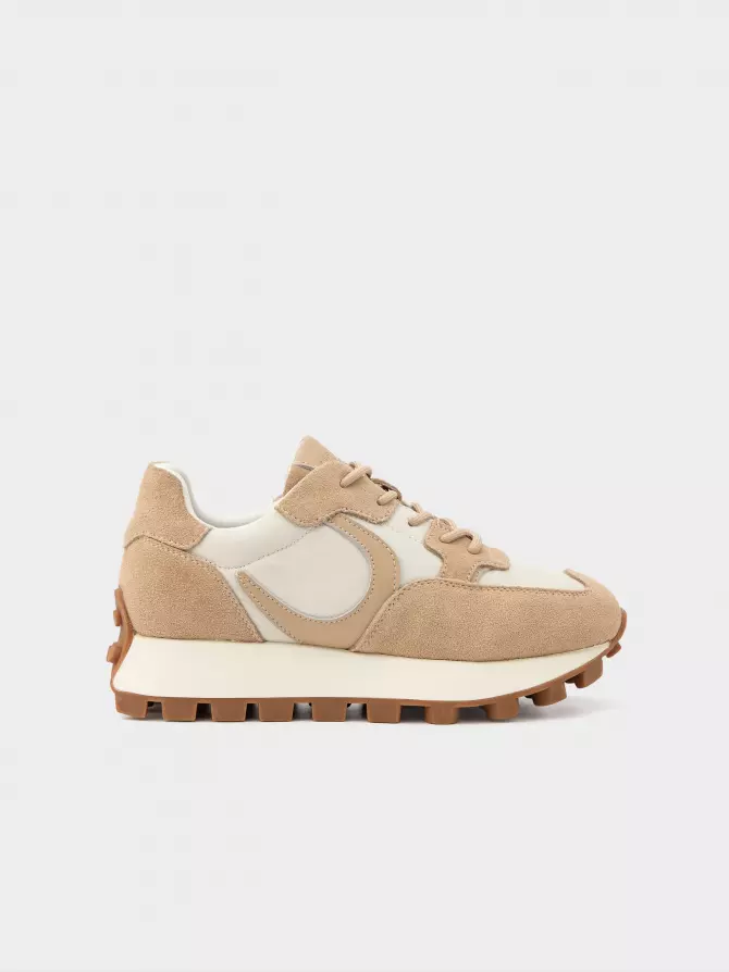 Female sneakers URBAN TRACE: beige, Year - 00