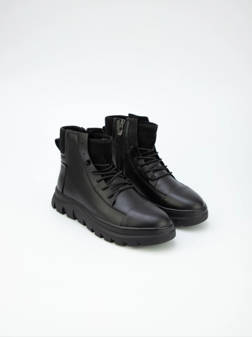 Male boots URBAN TRACE: black, Winter - 01