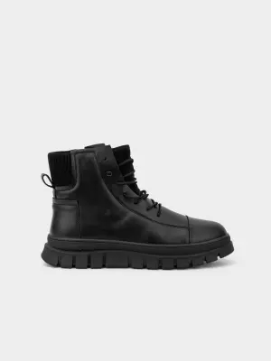 Male boots URBAN TRACE:  black, Winter - 01