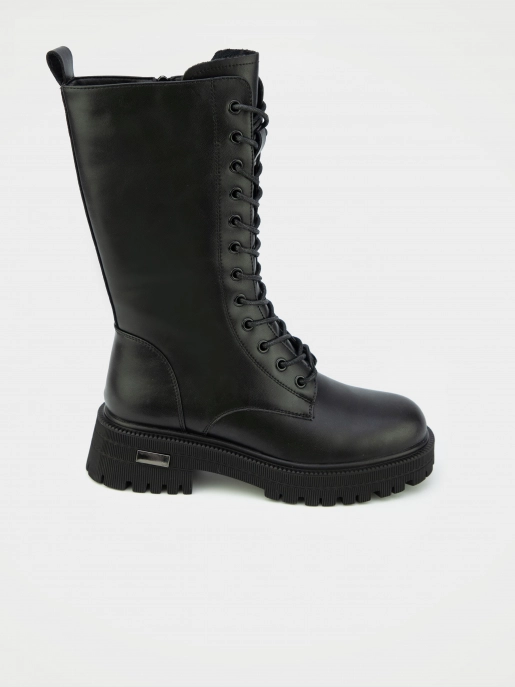 Female high boots URBAN TRACE: black, Winter - 00
