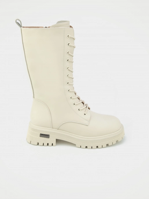 Female high boots URBAN TRACE: beige, Winter - 00