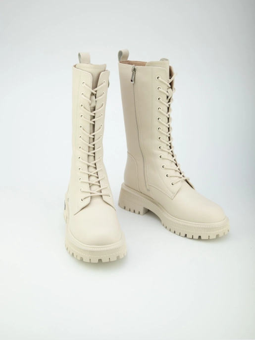 Female high boots URBAN TRACE: beige, Winter - 03