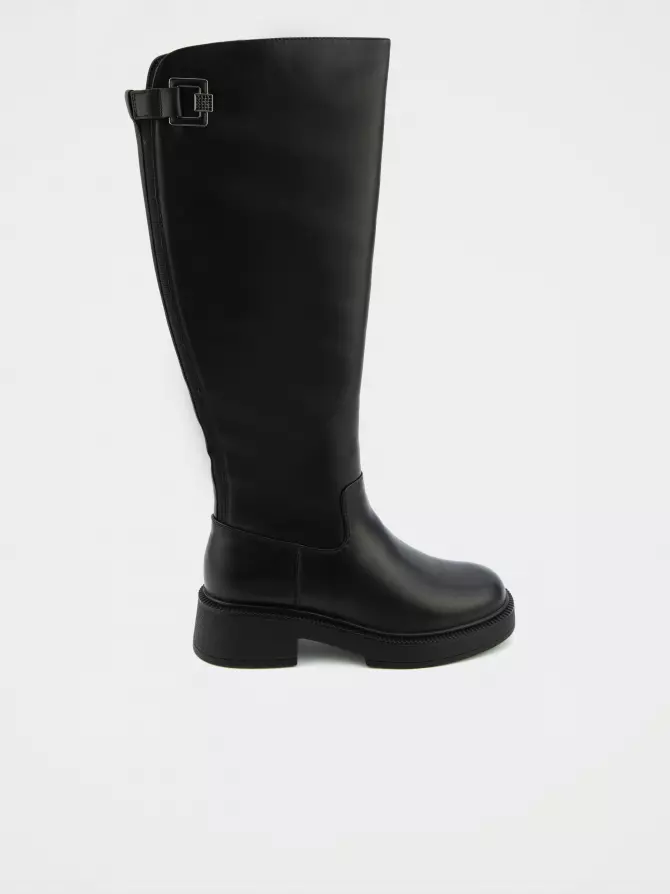 Female high boots URBAN TRACE: black, Winter - 00